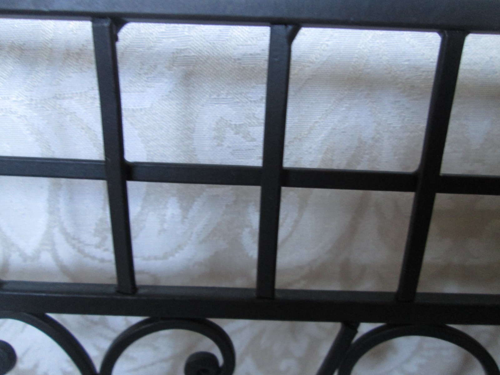 Ornate Wrought iron metal fireplace wood log storage holder bin