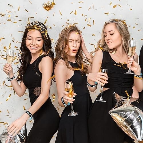 500 Pack VIP Plastic Wristbands for Events Party VIP Custom Bracelets Armbands