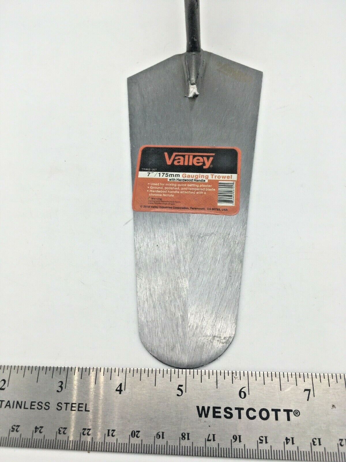 7” Gauging Trowel Hardwood Handle