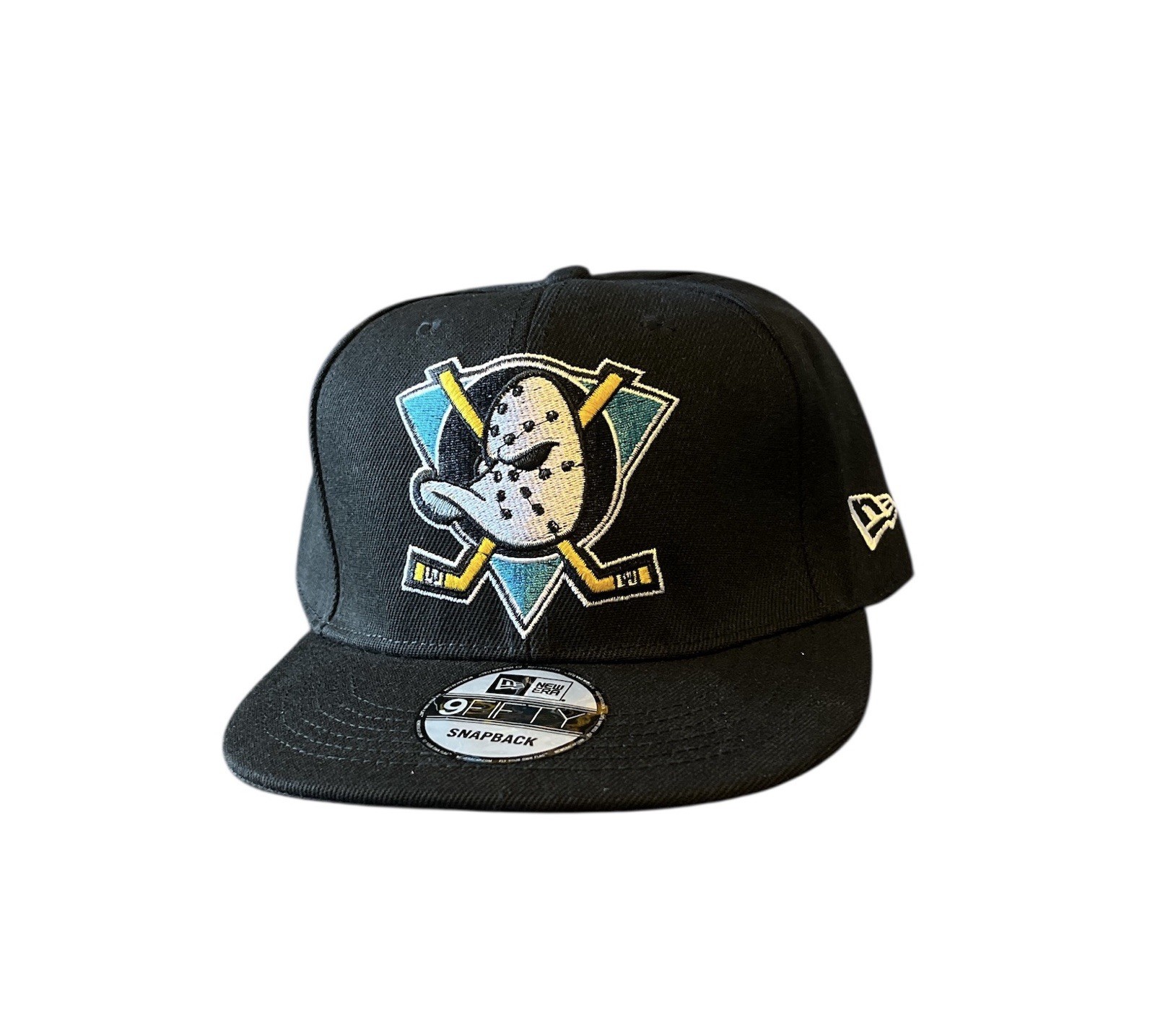 Anaheim Ducks 9Fifty New Era Hat Snapback Curved Bill Black NHL