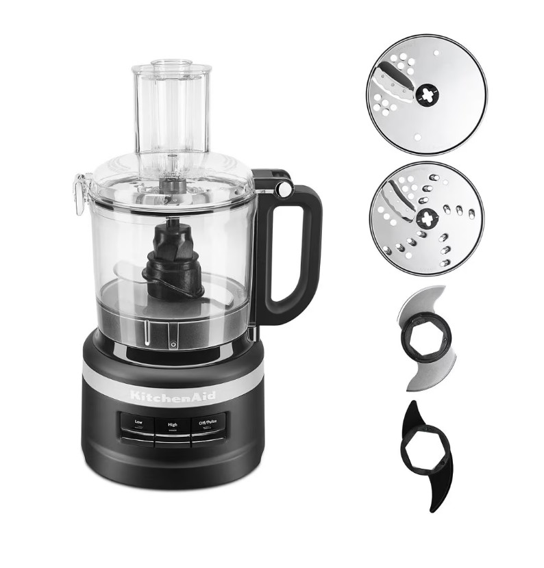 KITCHENAID 7 Cup Food Processor Plus - Black Matte