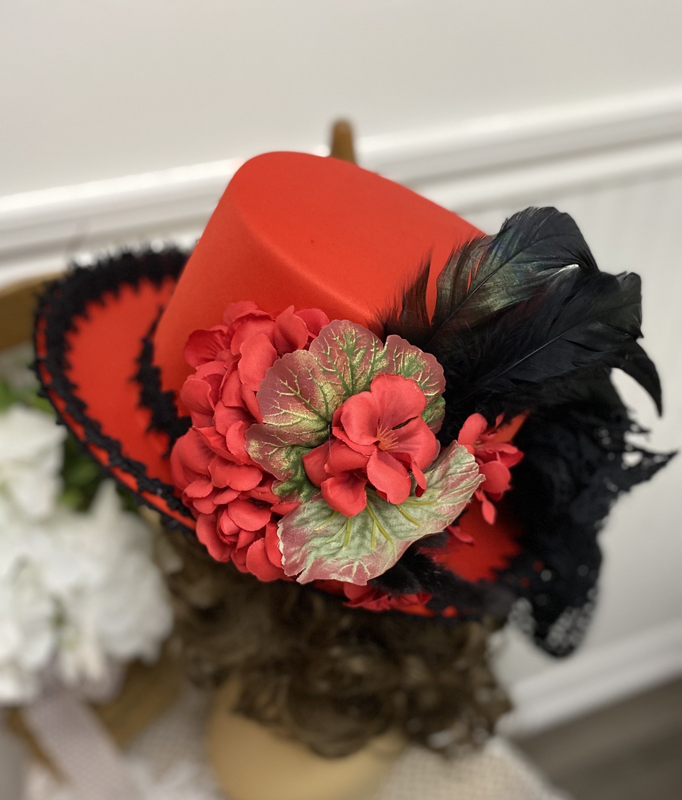 Ladies Victorian Top Hat Side Saddle Equestrian Riding Hat Reenactment Civil War