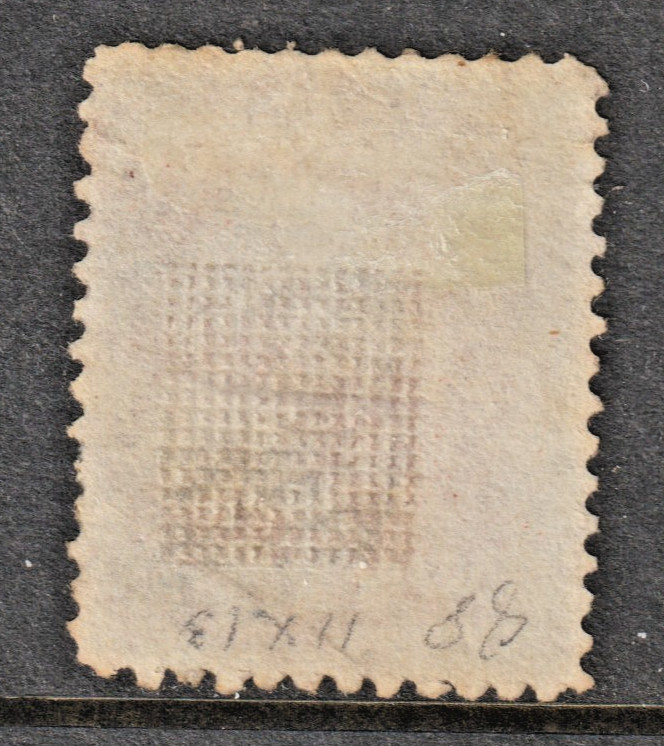 US, Scott #88, 3¢ George Washington, E Grill, Used, Fancy Cancel, SCV $30,