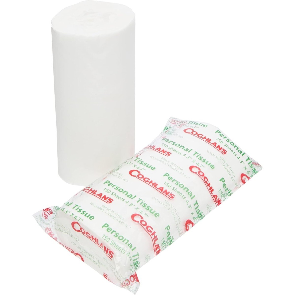 Camping Toilet Tissue 2 Rolls for Backpack Packable Compact Biodegradable Paper
