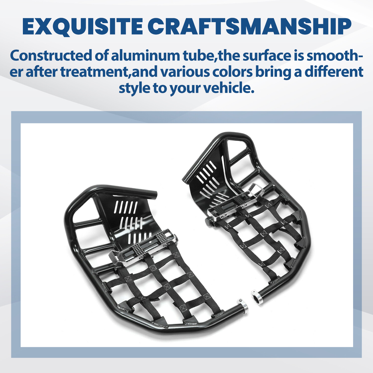 Nerf Bars Heel Gaurd Pro Peg Pair Black For Honda TRX 450R 450ER Sportrax 450