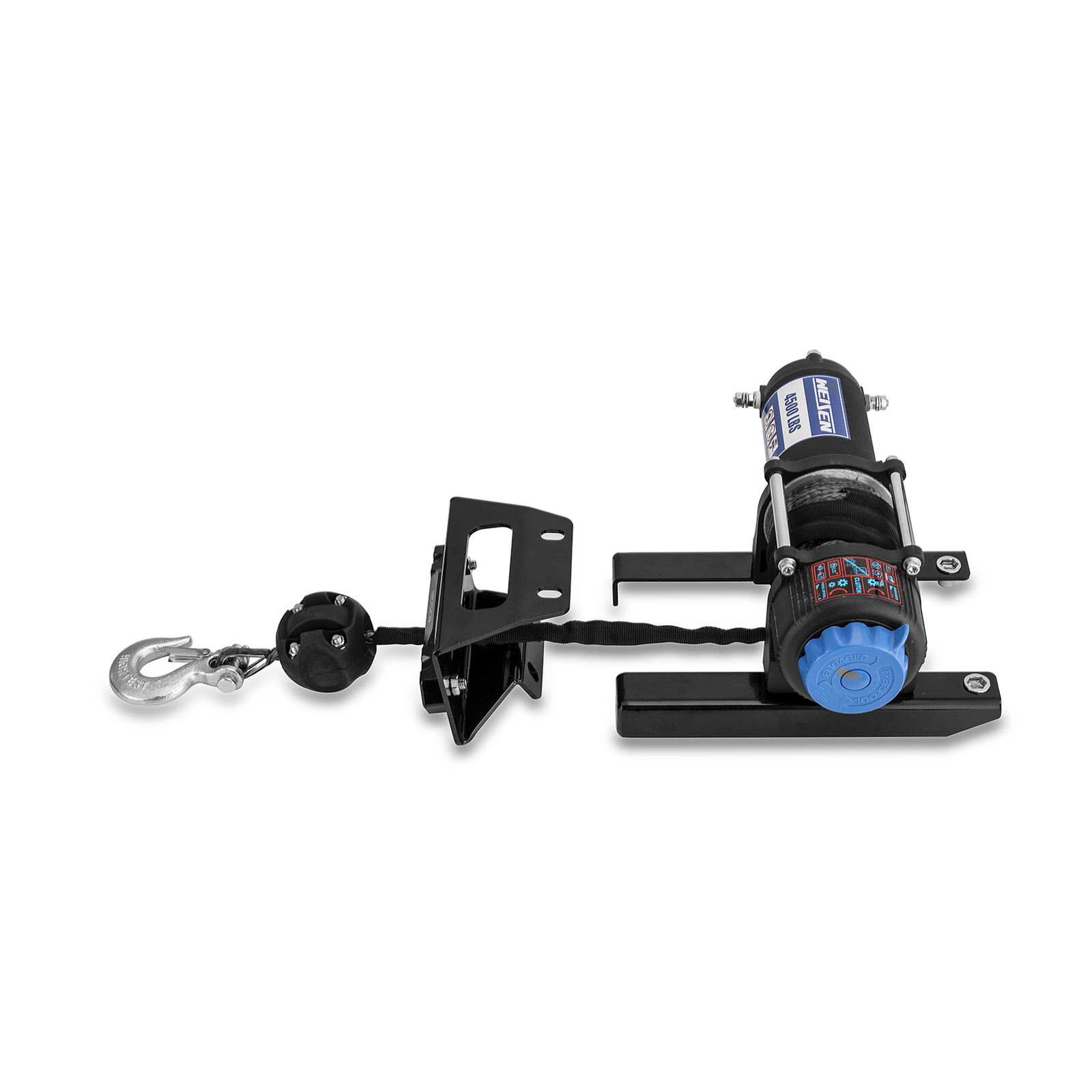 4500lb Electric Winch Mount Combo Kit For 2008-22 Polaris RZR 570/800 Trail 570