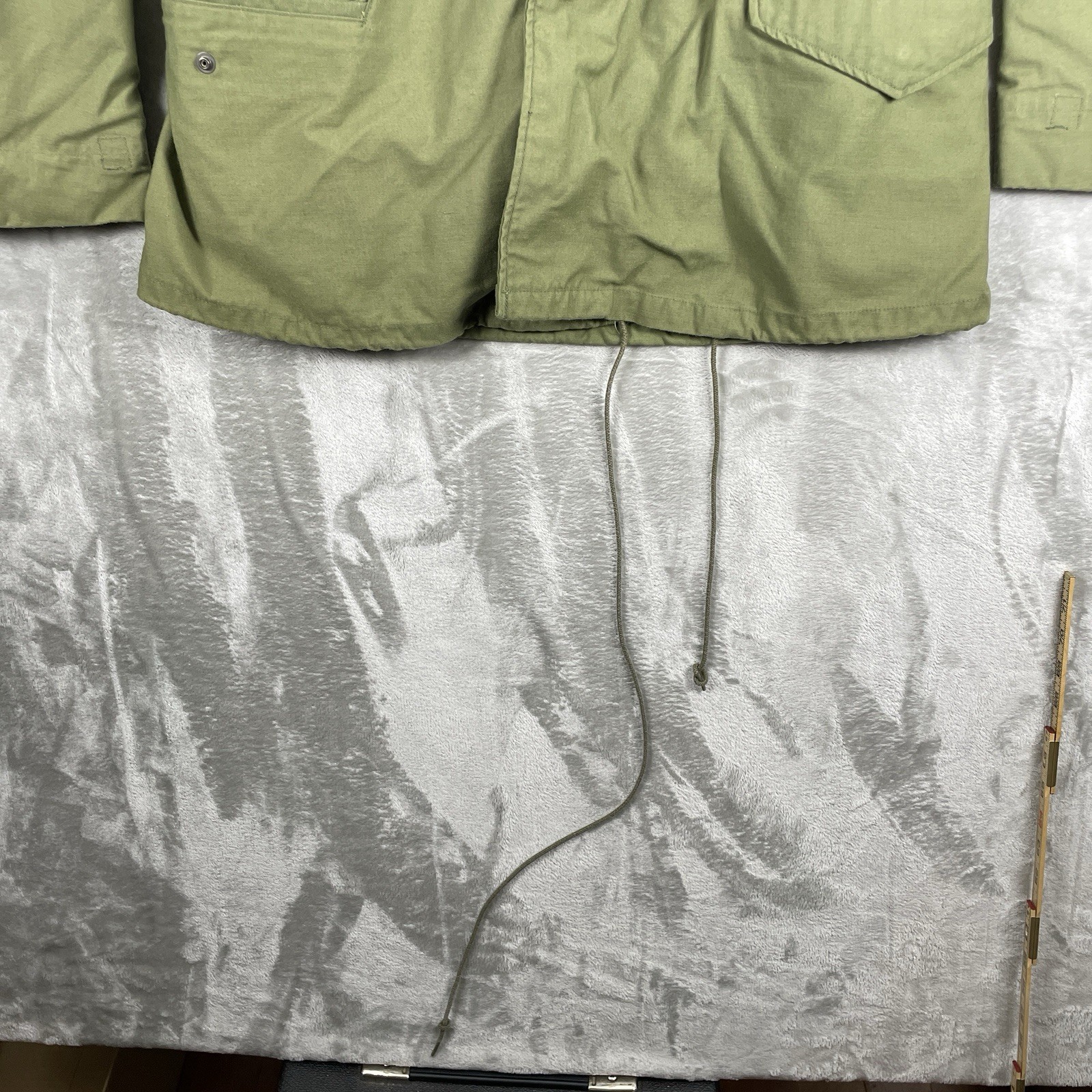 VTG 80s Coat Cold Weather Field OG107 US Military Issue Jacket Mens Medium