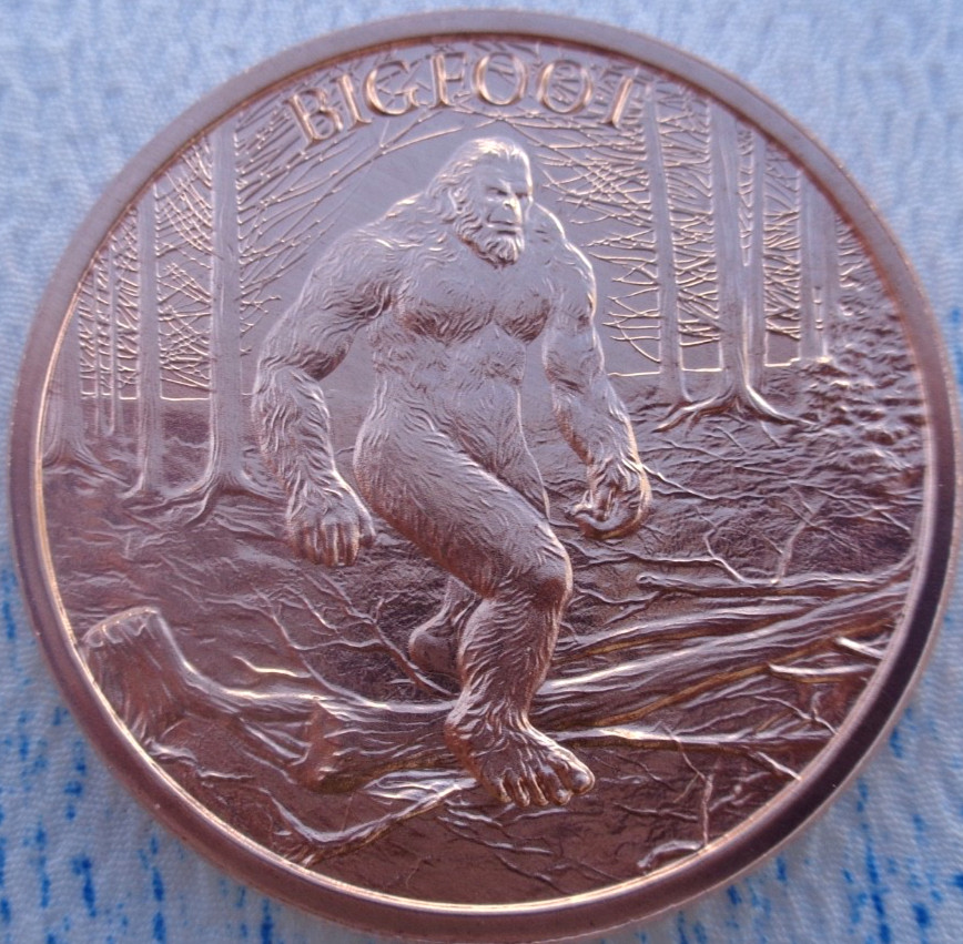 1 oz. BIGFOOT #1 Cryptozoology Series .999 fine copper round