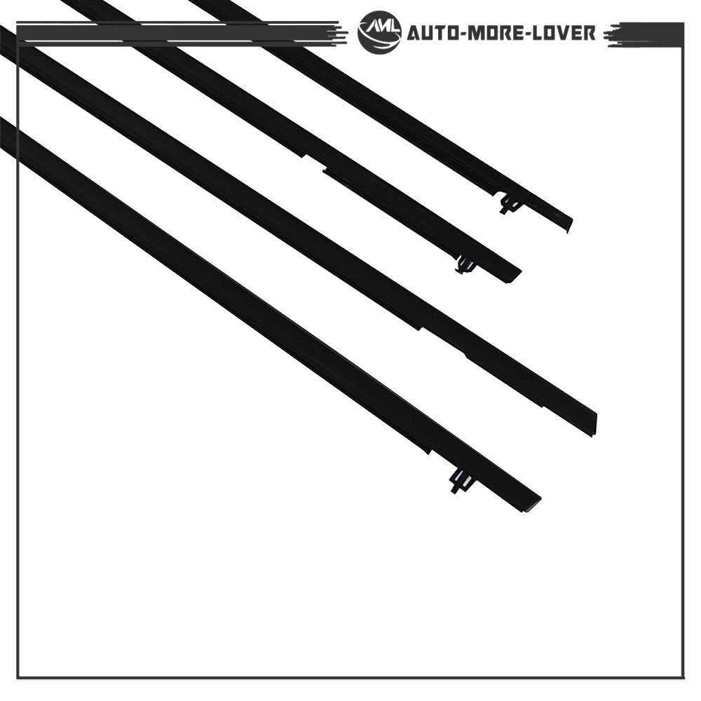 For 2006-2011 Honda Civic Car 4X Weather Strip Window Moulding Trim Seal Belt