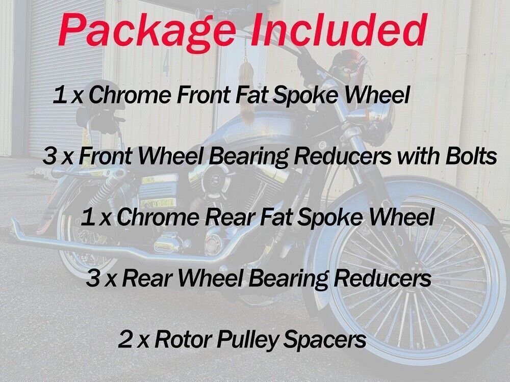 21x3.5 16x3.5 Fat Spoke Wheels for Harley Touring Road Glide 2000-2007 Road King