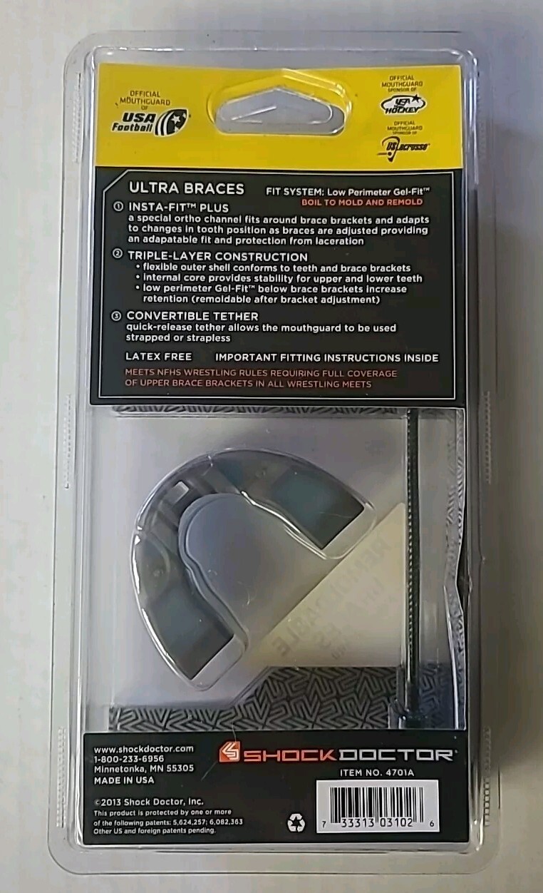 Shock Doctor Ultra Braces Mouthguard - Black (B3-E17)