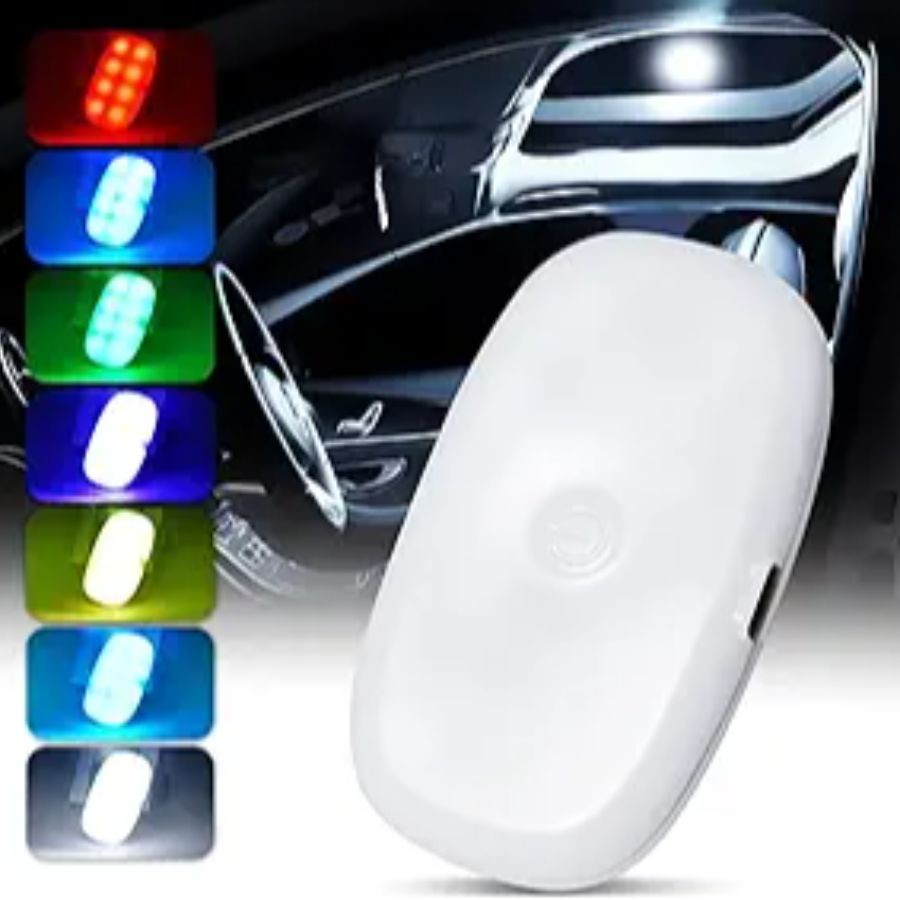 Car Led Dome Light Interior Wireless Rechargeable Battery Powered Magnetic Ceili