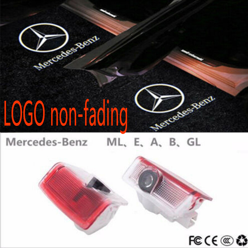 2X Laser LED Door courtesy Shadow Projector Light For Mercedes benz C Class 2015