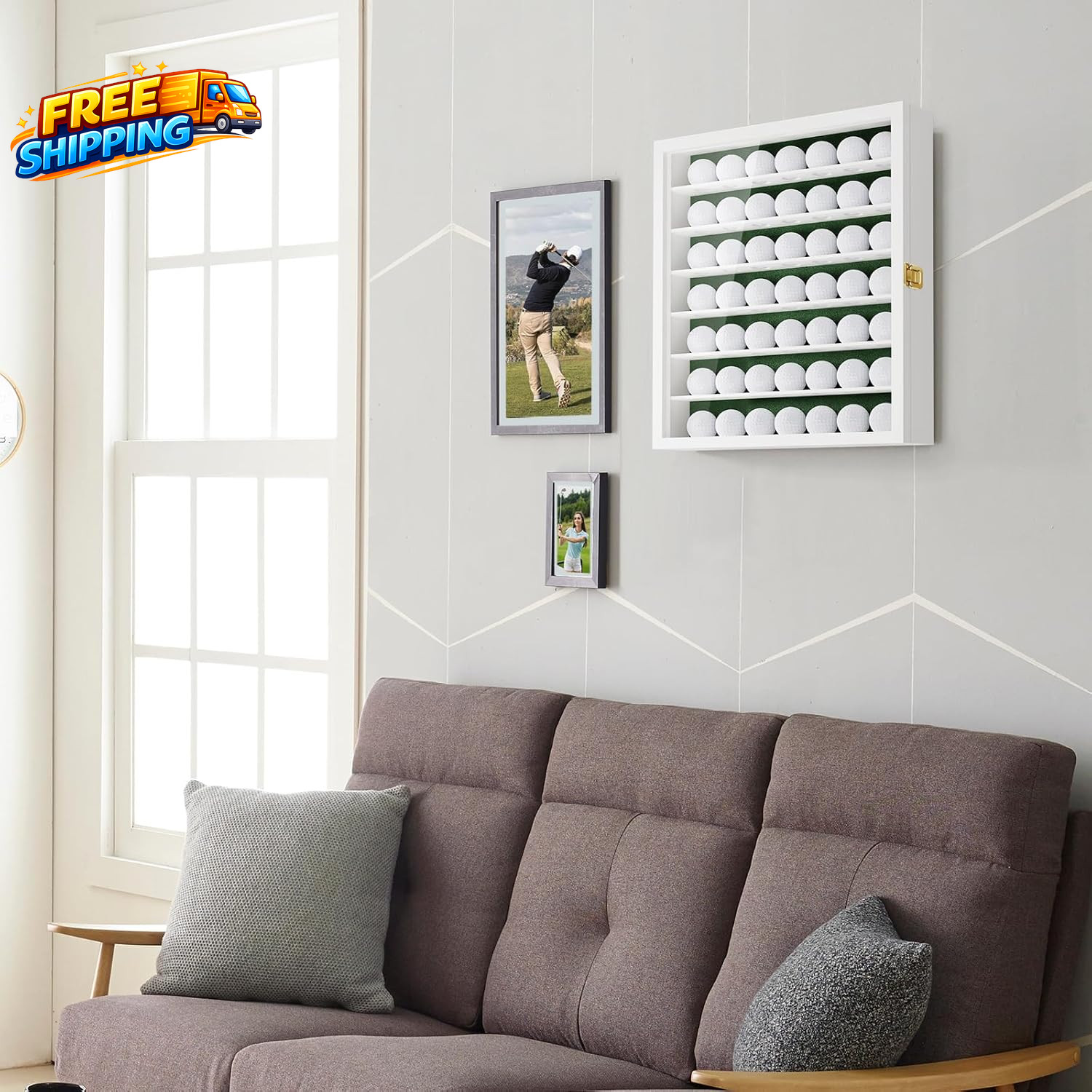 Golf Ball Display Case for 49 Balls