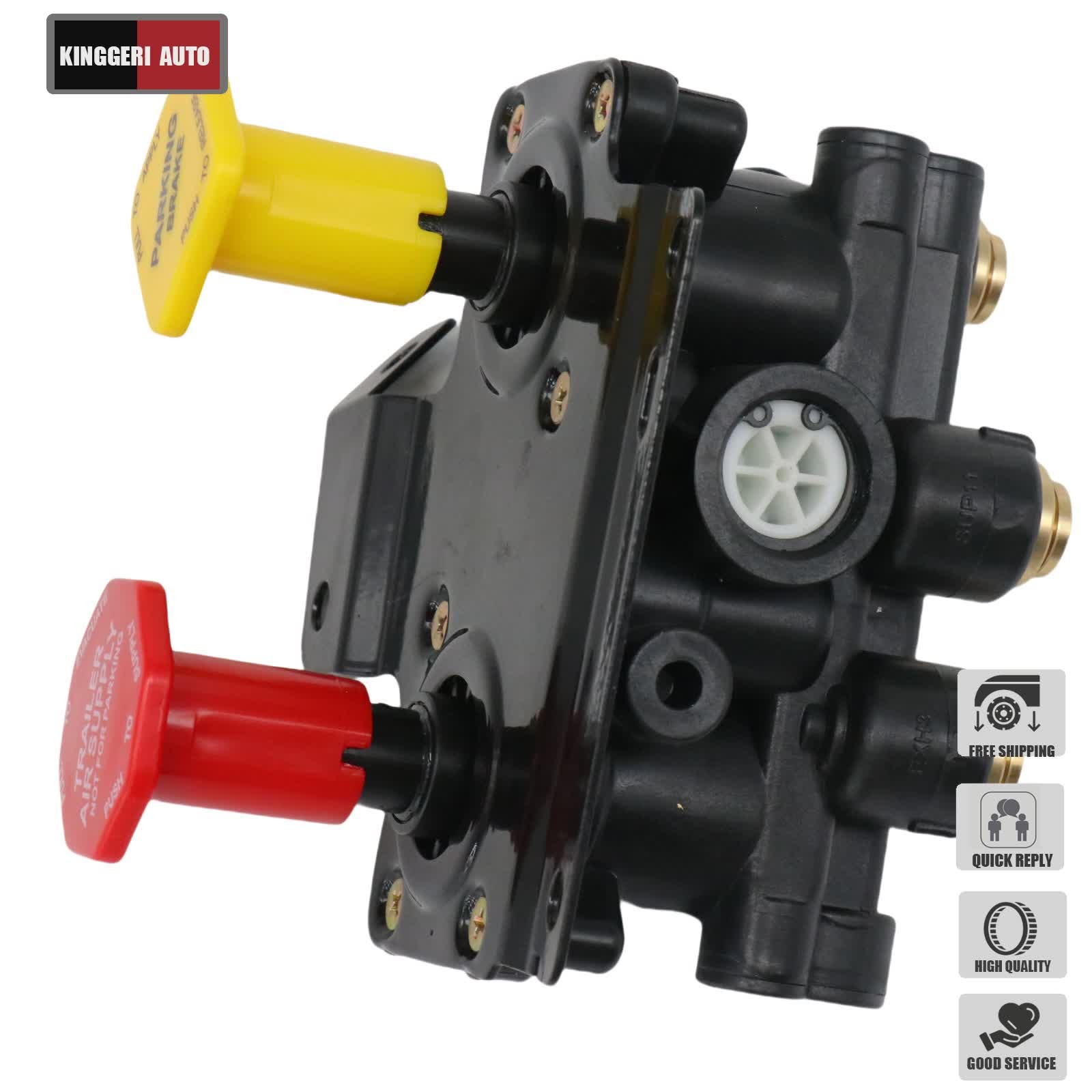 For Volvo VNL Dash Valve Dual Park Brake With 5 Ports 24340522 21315044 K035691