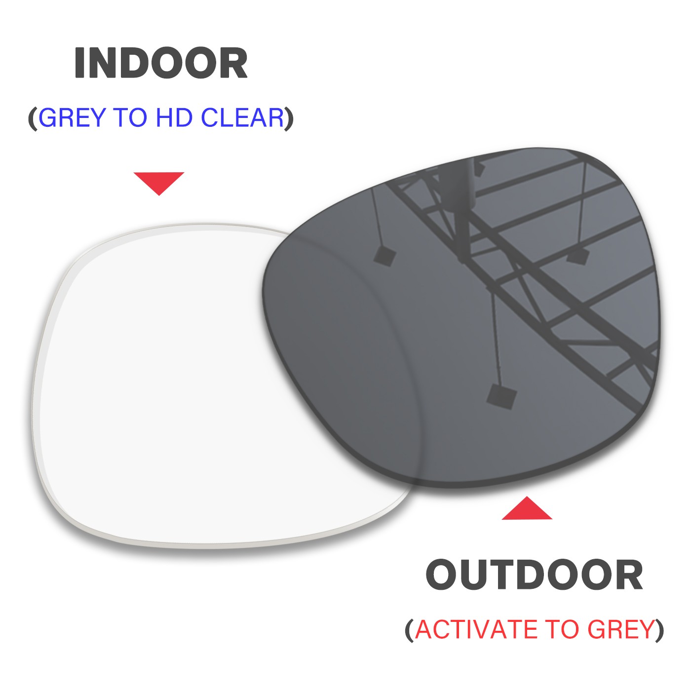 Transition Replacement Lenses for Ray-Ban Meta Wayfarer (Gen 1) / (Gen 2) 50mm