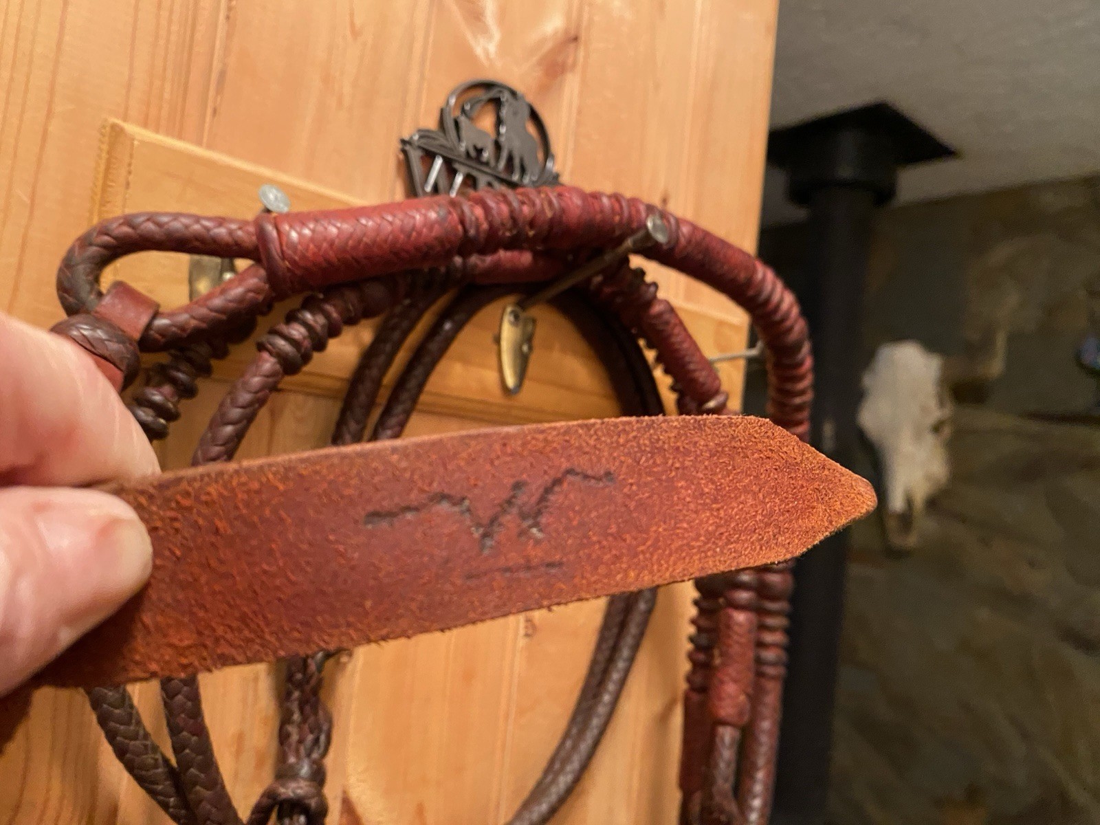 Vintage Handmade Western Romel - Romal Braided Reins California Style Kangaroo?