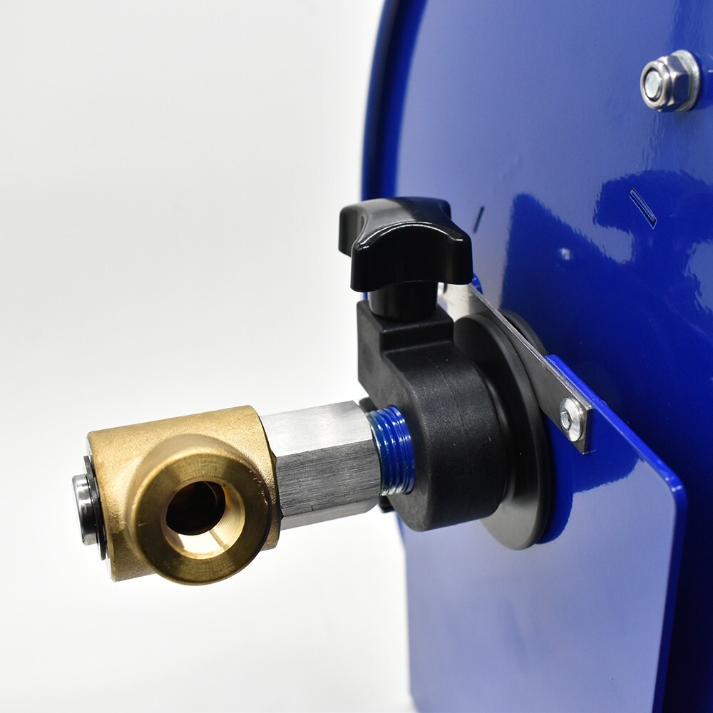 PW7191 Pressure Washer Manual Hose Reel Blue Powder Coated Steel - For 100ft