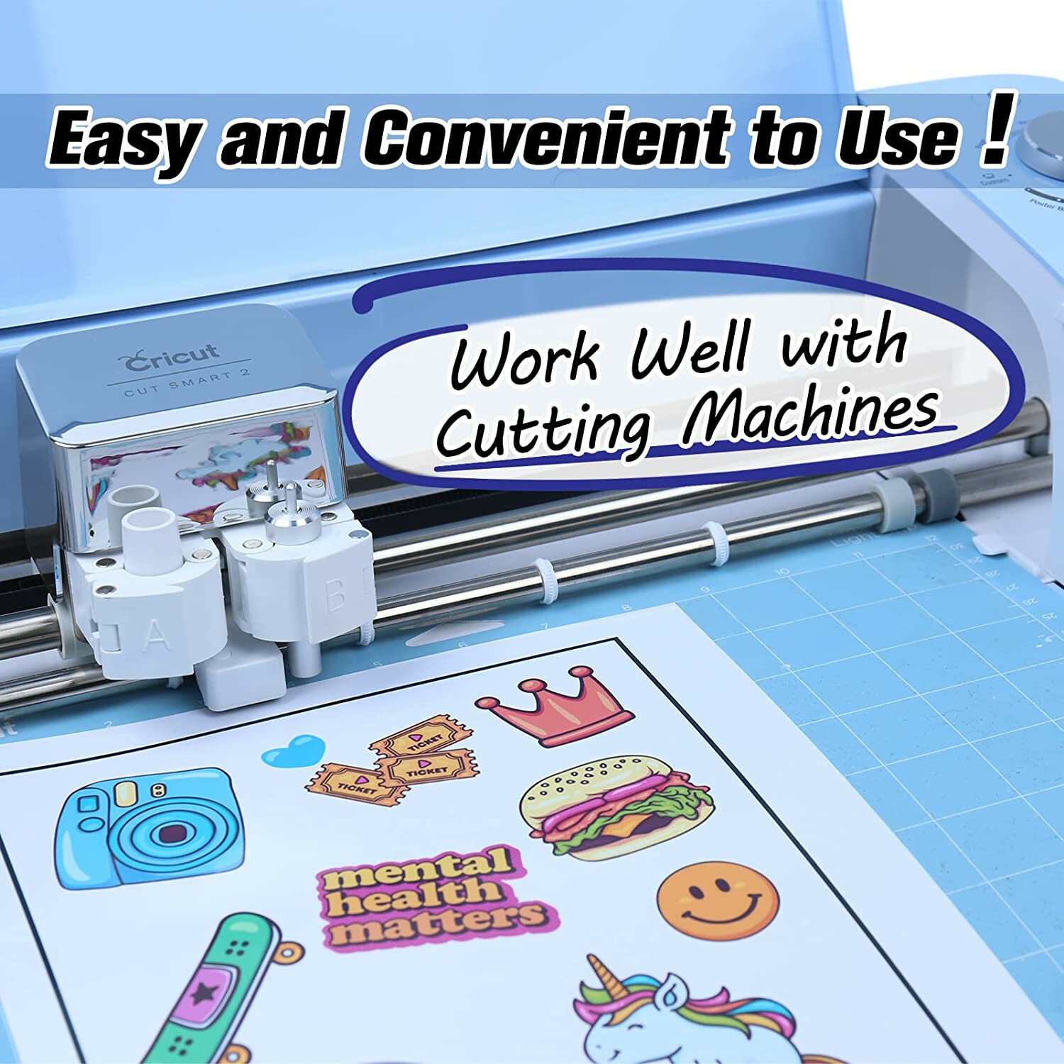 Koala Sticker Paper for Inkjet + Laser Printers 100 Full Sheets Shipping Label