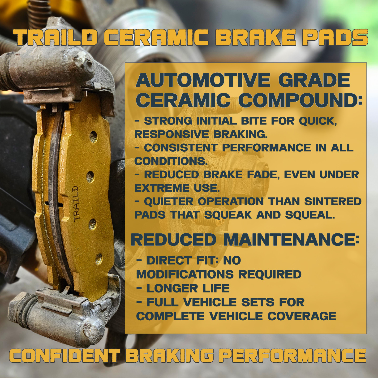 Traild Victory Vision 2008-2017 Ceramic Brake Pad Set Front & Rear