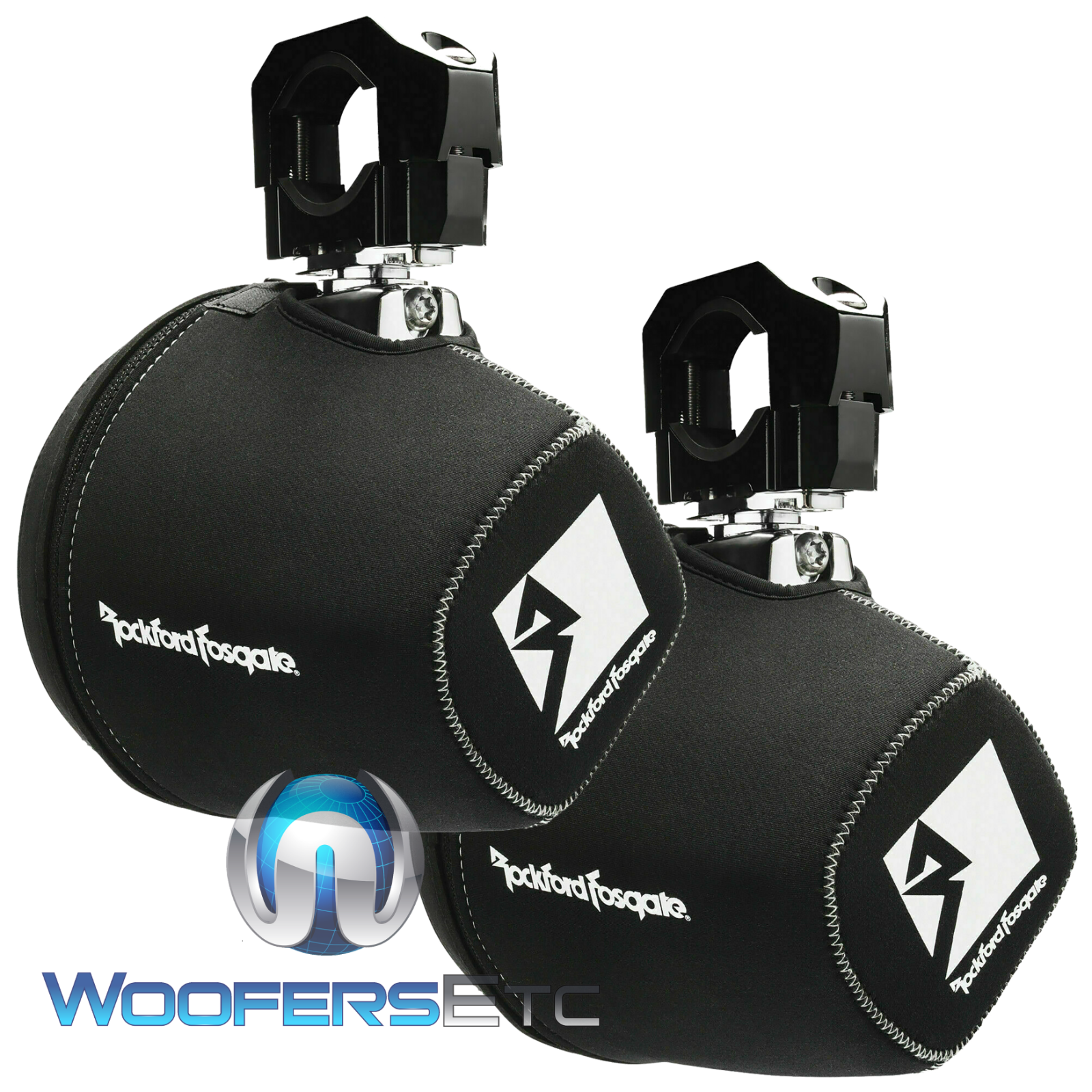 ROCKFORD FOSGATE PM265SPFM 6.5" BLACK MARINE WAKEBOARD TOWER SPEAKER BAGS COVERS