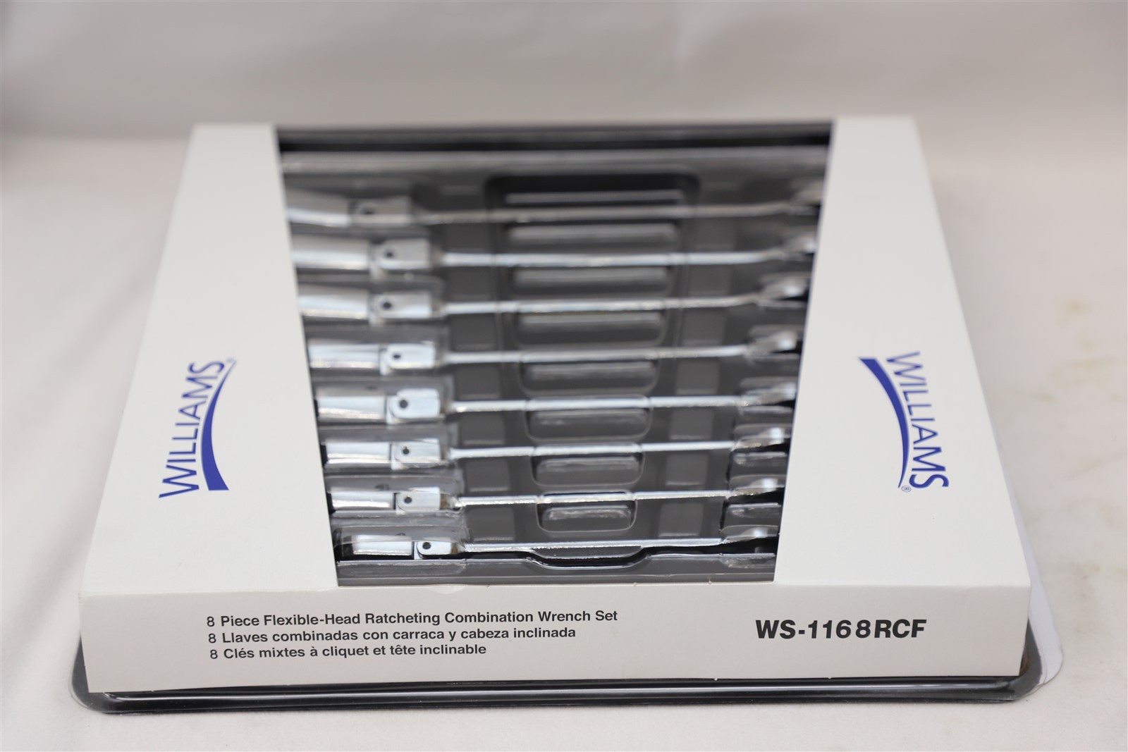 Williams Flex-Head Ratcheting Combo Wrench Set - 8 pcs. - WS-1168RCF