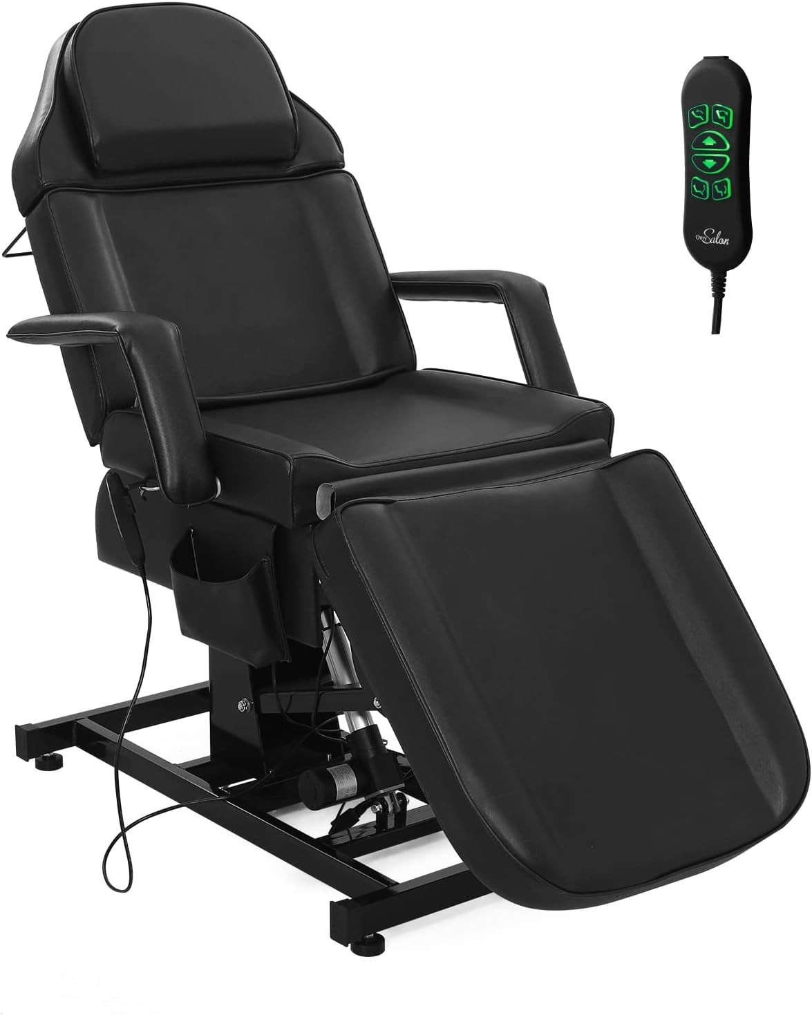 Fully Electric Salon Facial Bed Chair Multi-Purpose Massage Tattoo Table Black
