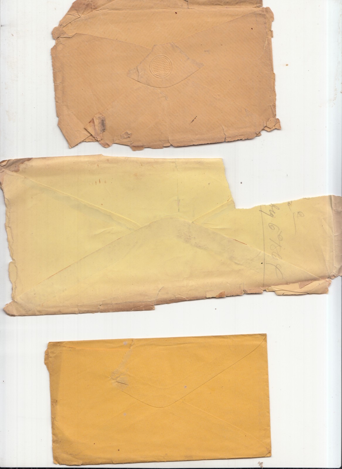 Lot of Three 1800s Hand Addressed Envelopes Columbia County Hillsdale NY