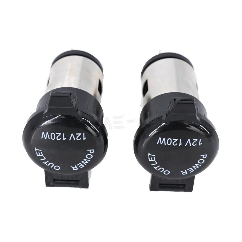 Pair DC 12V 120W Car Cigarette Lighter Female Power Outlet Socket Replacement