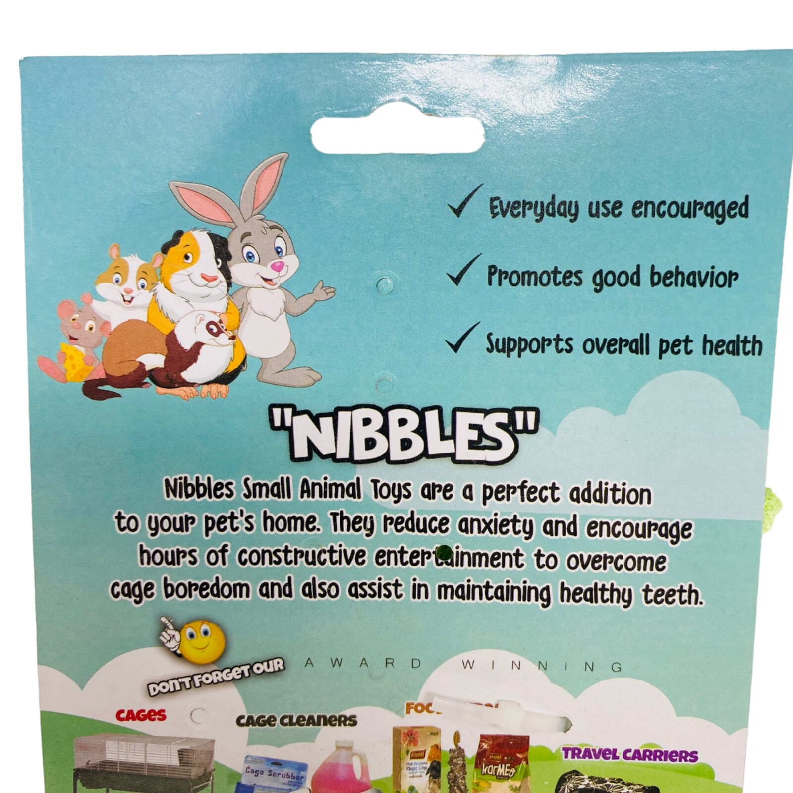 AE Cage Company Nibbles Turnip Loofah Chew Toys with Wood for Hamster Rat Mouse
