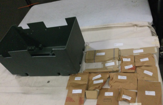 NOS Plastic Battery Box Kit - 6160-01-318-0763 12375366 M35A2 M813 M939 M544