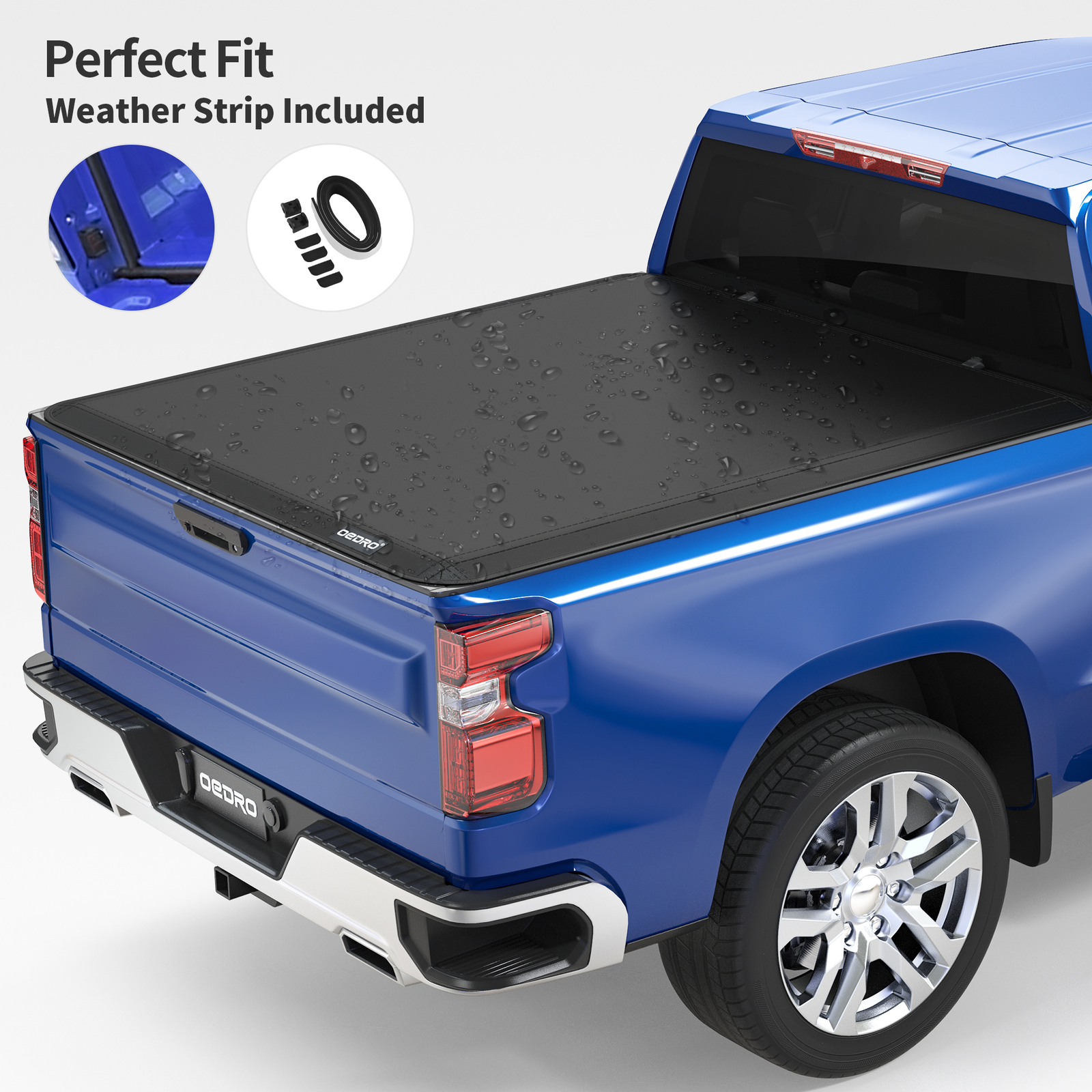 4-Fold 6.4FT/6.5FT Soft Tonneau Cover For 2002-2023 Dodge Ram 1500 2500 3500 Bed
