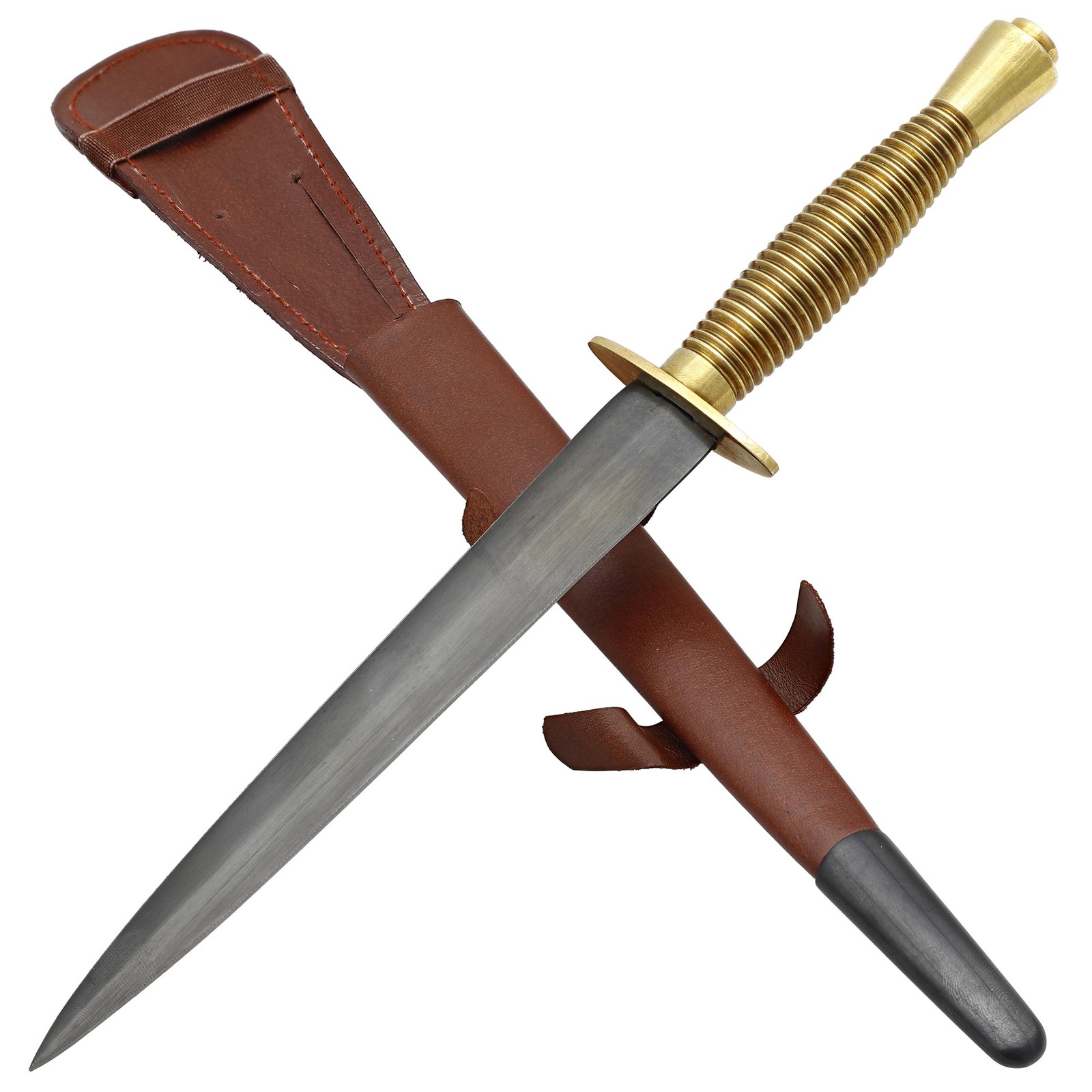 Fairbairn Sykes Commando Dagger 11" | WWII Style EN45 Steel Blade | Brass Handle