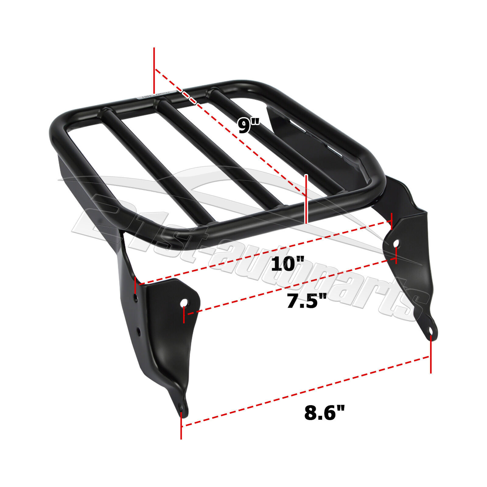 Gloss Black Sport Luggage Rack For Harley Softail FLDE FLHC FXBB FXST 2018-2025