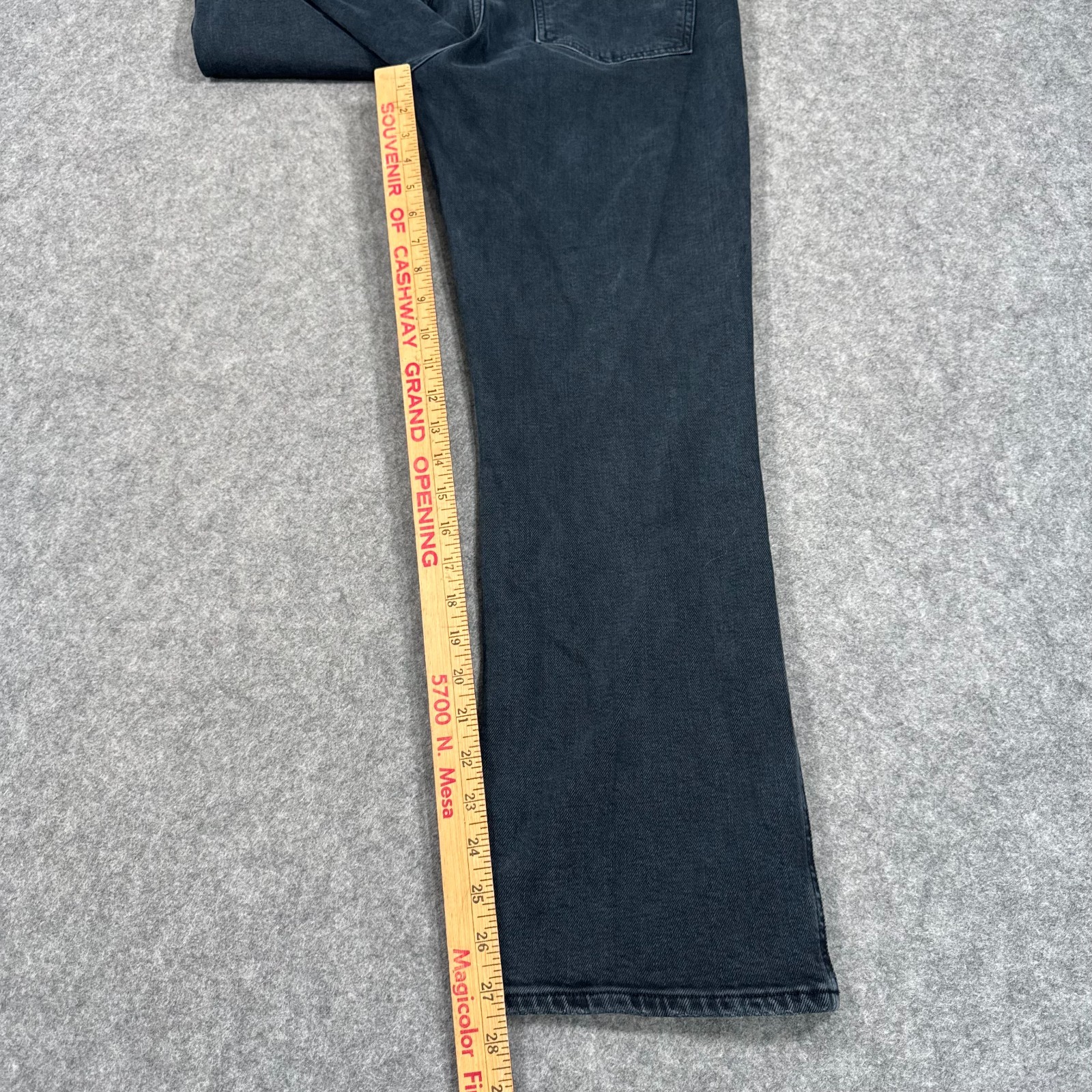 AGoldE Realm Black Denim Pinch Waist High Rise Kick Jeans Women's Size 30