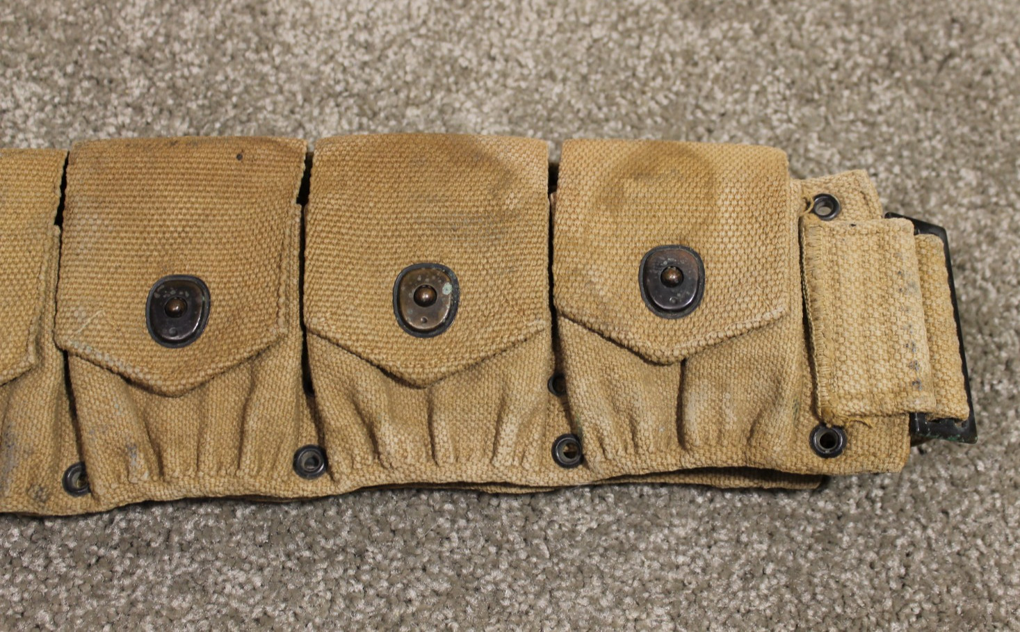 Original US WWI Ammo Ammunition Cartridge Belt Russell 1918 WW1