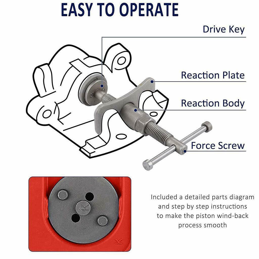22 Heavy Duty Disc Brake Caliper Tool and Piston Compressor Wind Back Rewind Kit
