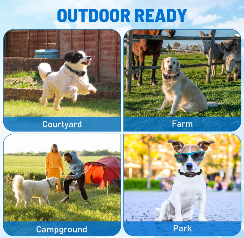 TQT GPS Wireless Dog Fence, 3 Warning Modes, Radius 25-999 Yards