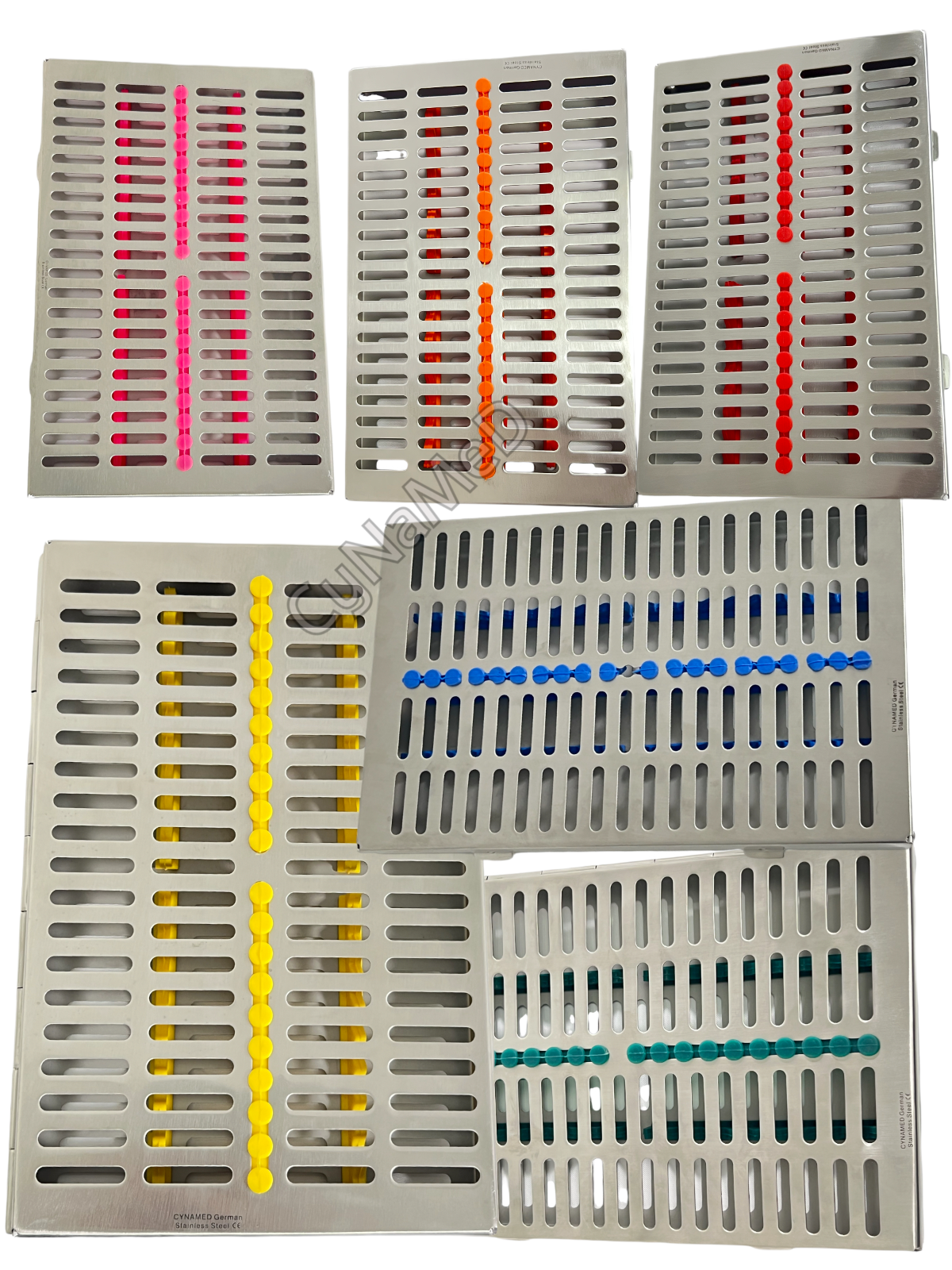 GERMAN DENTAL AUTOCLAVE STERILIZATION CASSETTE RACK BOX TRAY FOR 20 INSTRUMENTS
