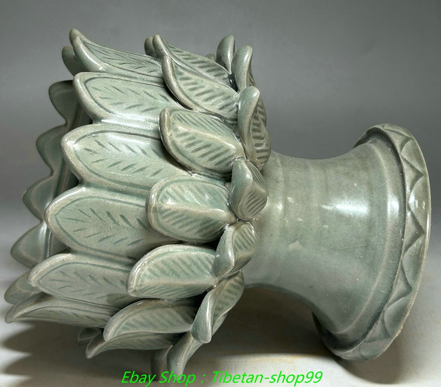 10.2" Old China Dynasty Koryo Porcelain Dragon Fish Beast Incense Burner Censer