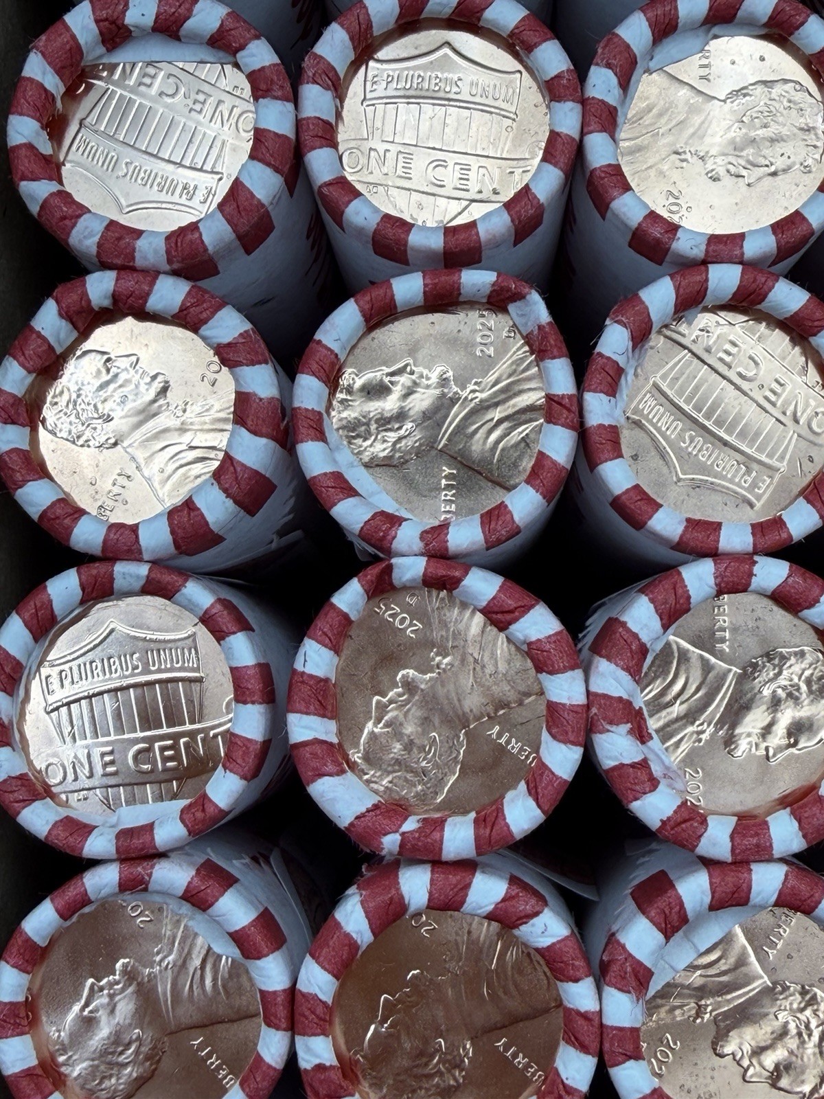 2025 D Denver Mint Lincoln Uncirculated Penny Full 50 Coin Roll $0.50 Face Value