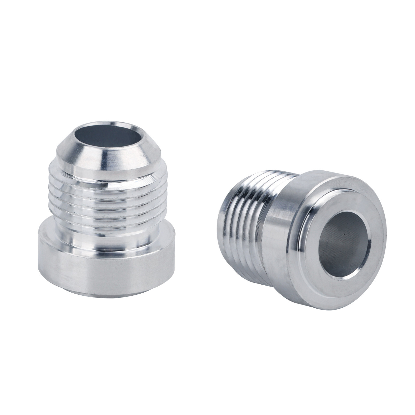 LokoCar Male 10AN Weld On Bung Fittings Adapter Kit AN10 Sealing Aluminum 2Pcs