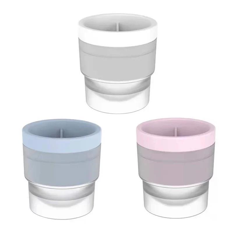 Slow-Melting Stackable Large Ice Cube Mold Maker For Whisky Cocktails Beverage