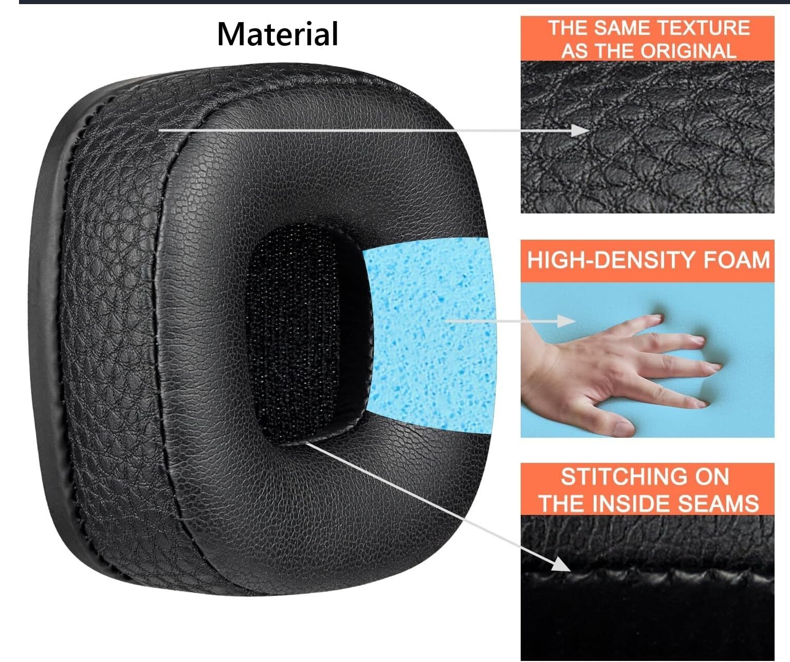 2X Earpad Cushions for Marshall Major I/II/III/IV/V Headphones ear pads earmuffs