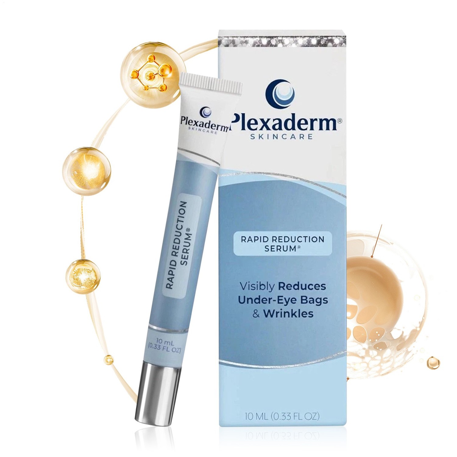Plexaderm Rapid Reduction Eye Serum - Visibly Reduces Under-Eye Bags, Wrinkles🔥