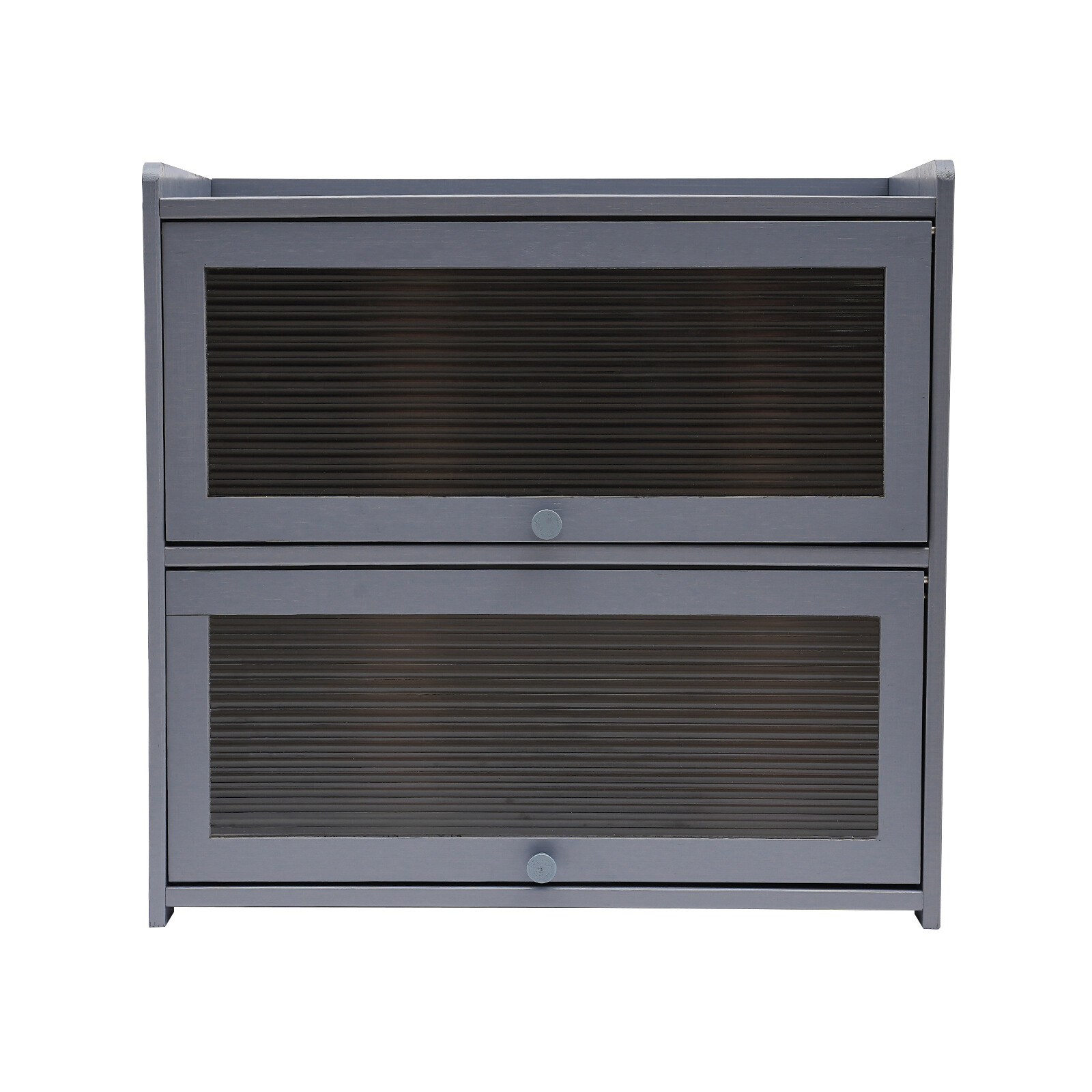 Modern Two-tier Storage Cabinet, Countertop Storage Cabinet, Gray Cabinet New