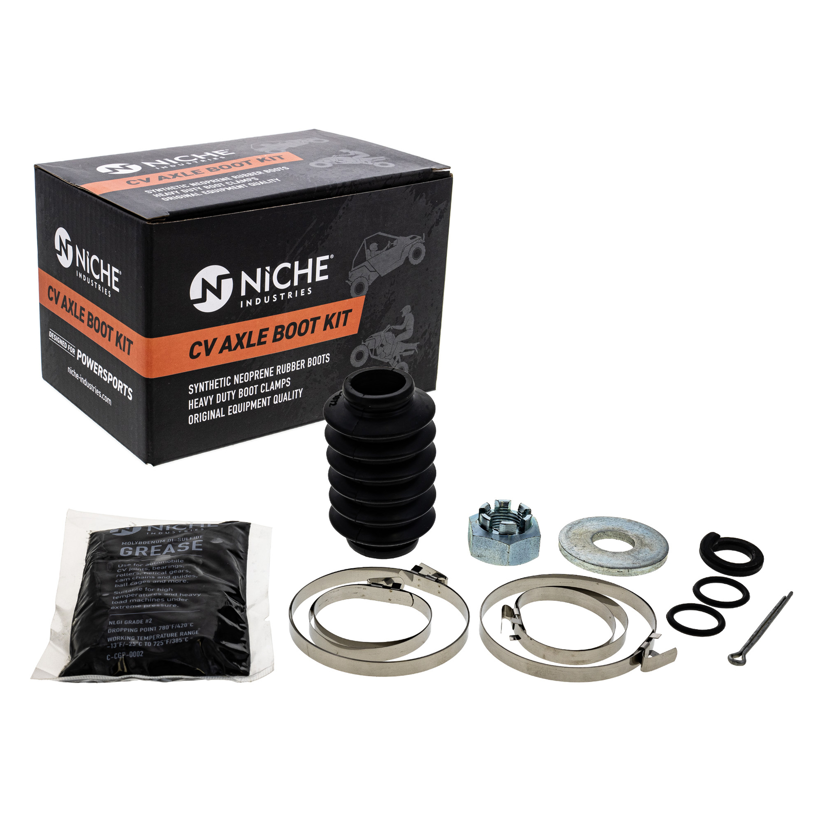 NICHE Rear CV Axle Boot Kit for Kawasaki Mule 3010 4000 4010 3010 UTV