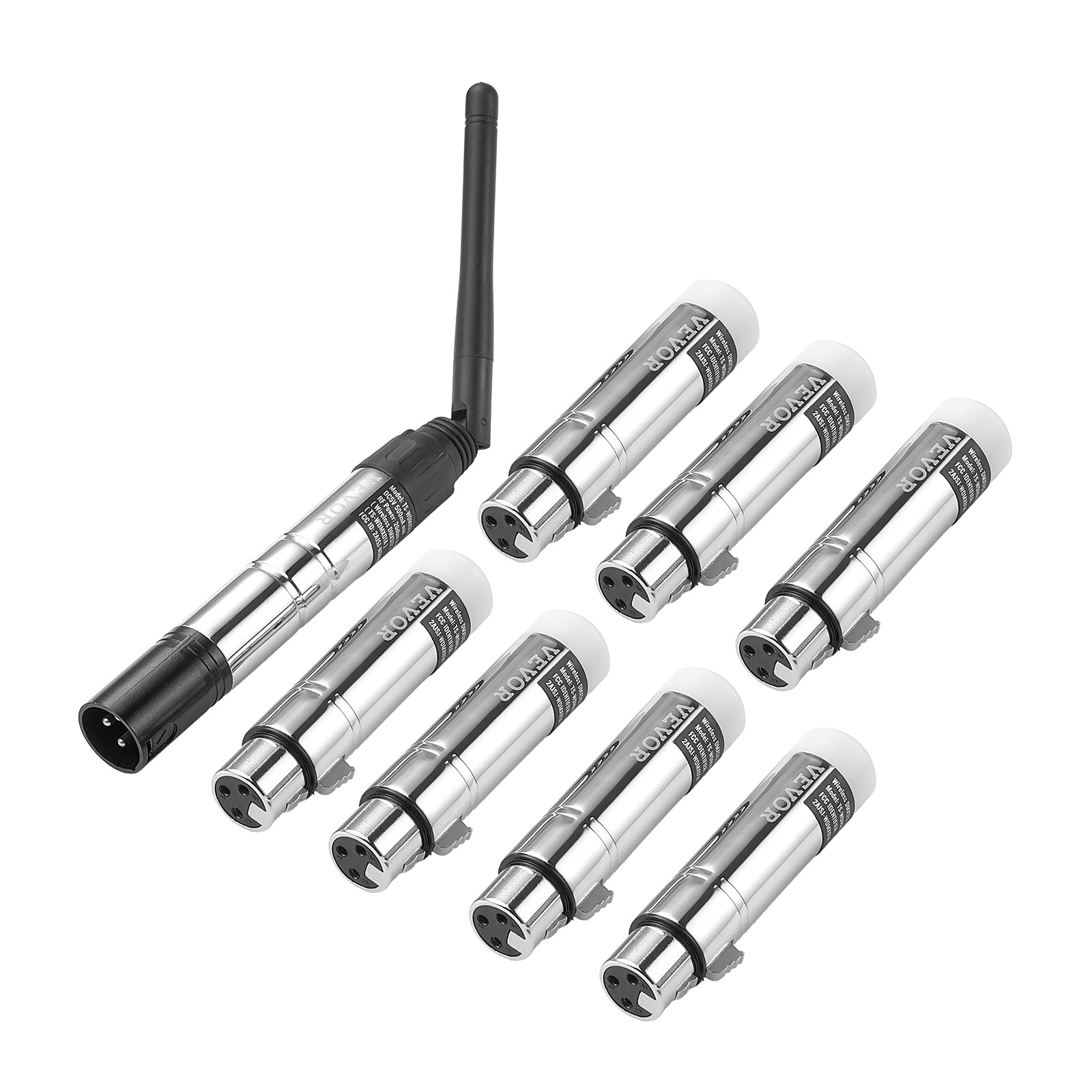VEVOR DMX Wireless Receiver Transmitter Controller for LED Stage Light 8 PCs
