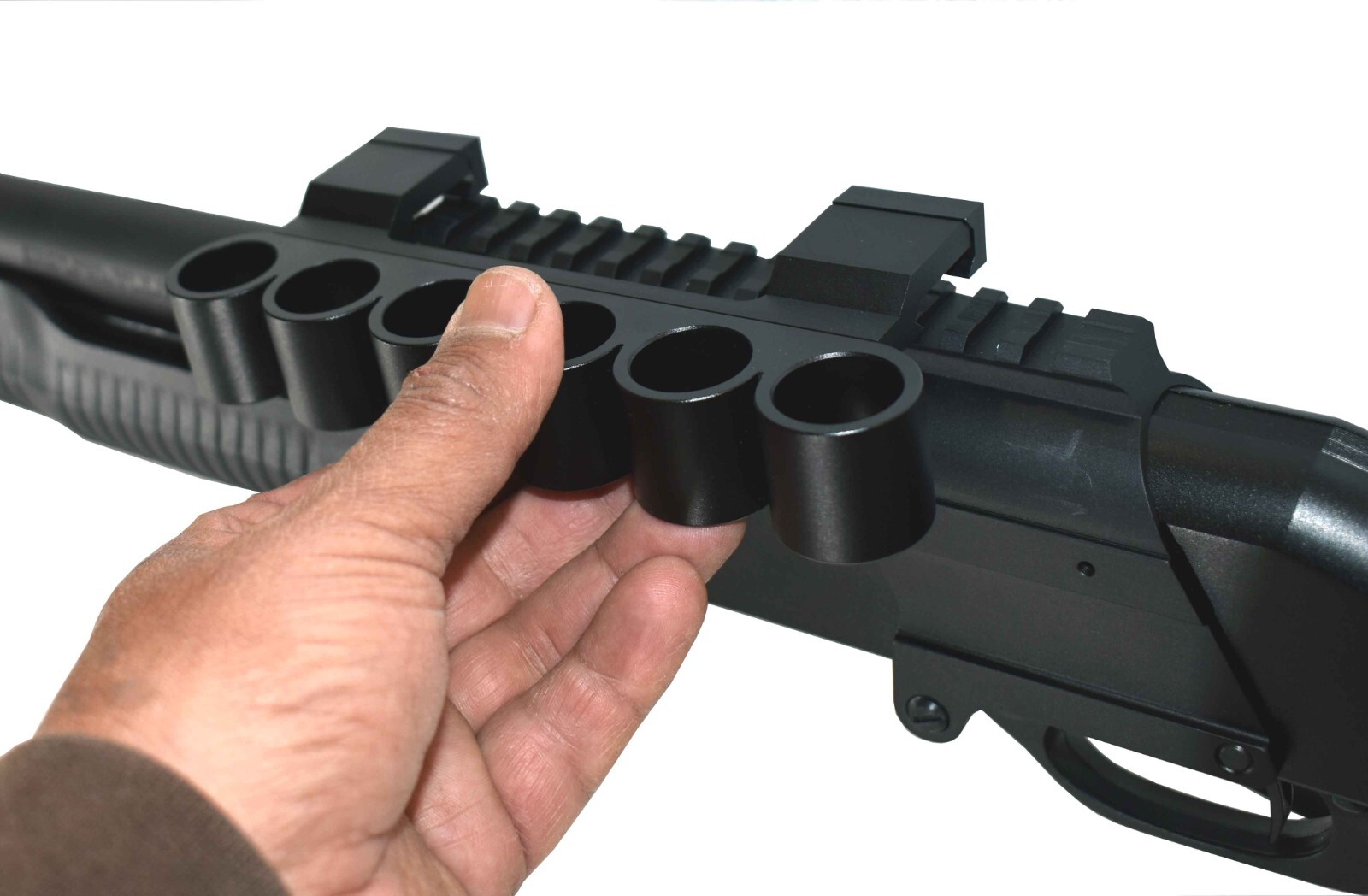 aluminum shell carrier compatible with escort bulltac hunting home defense.
