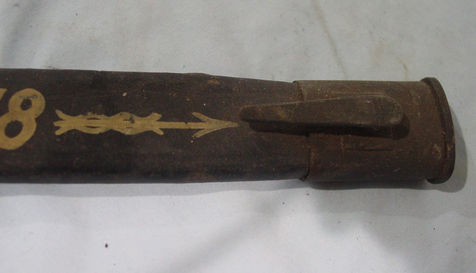 WWI Trench Art Bayonet Scabbard 1914-1918 54th Regiment L Company 2nd Battalion